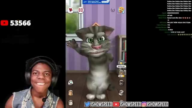 iShowSpeed Plays TALKING TOM 2..