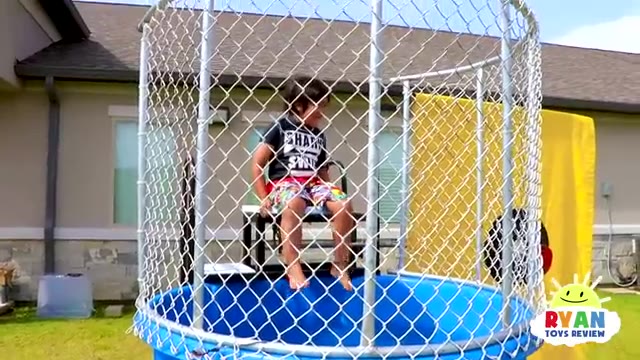 Dunk Tank Challenge Family Fun Games with Ryan ToysReview!!!