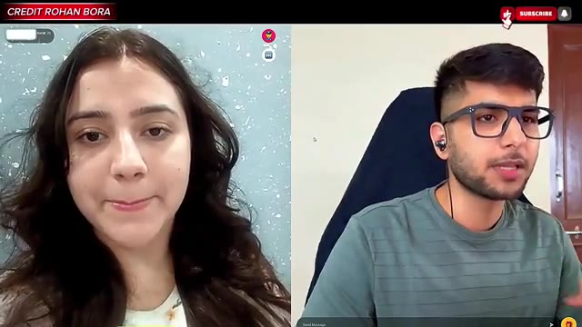 BEAUTIFUL JAMMU GIRL😍 @iamrohanbora #monkey #azar #omegle #ometv #viral #trending #youtubevideo #fun