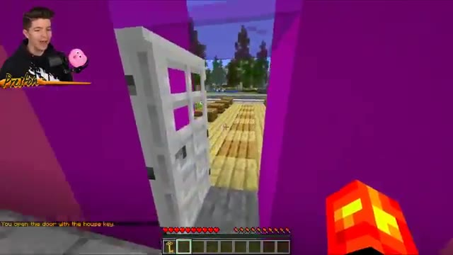 I Spent 24 Hours in BriannaPlayz Minecraft House! (She had no clue...)